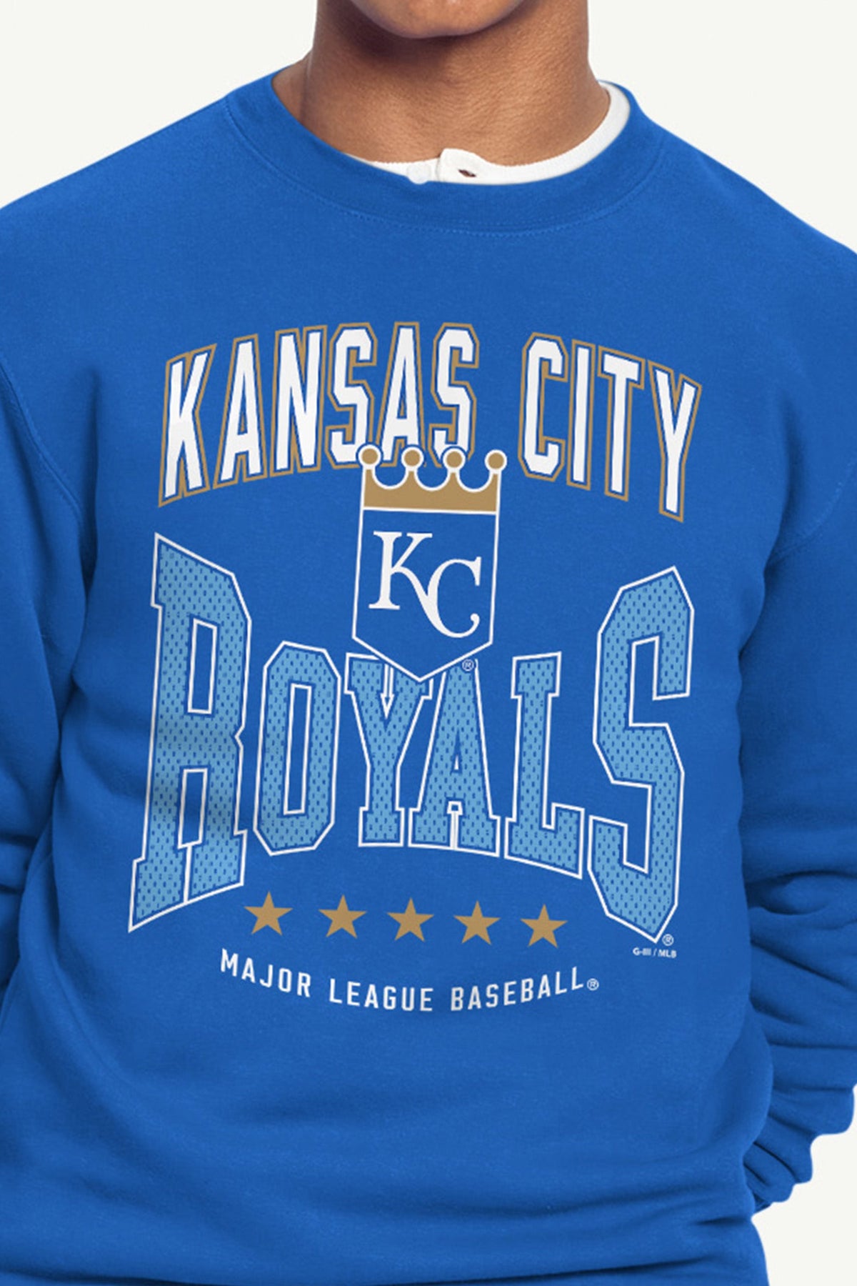 Starter Discount | MENS KANSAS CITY ROYALS CENTER SQUEEZE SWEATSHIRT