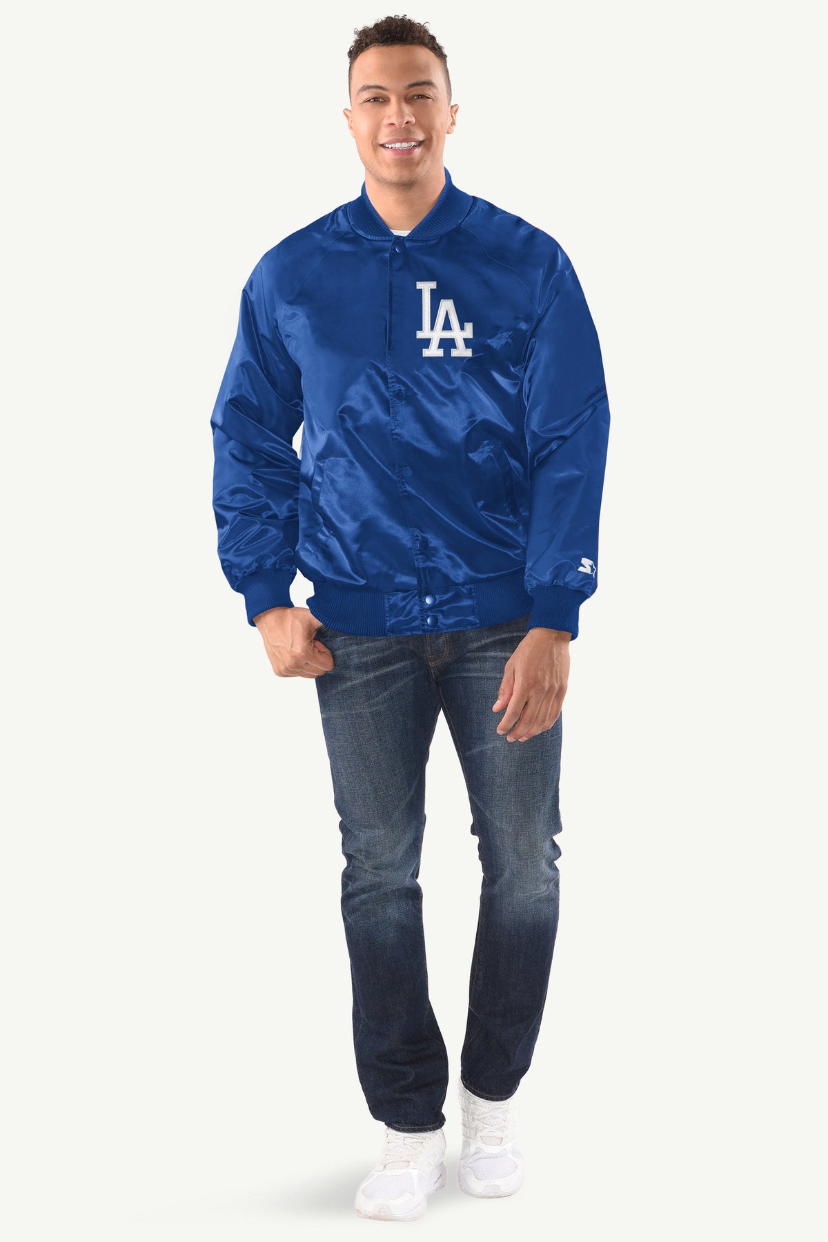 Starter Classic | MENS LOS ANGELES DODGERS INDUCTEE SATIN VARSITY JACKET