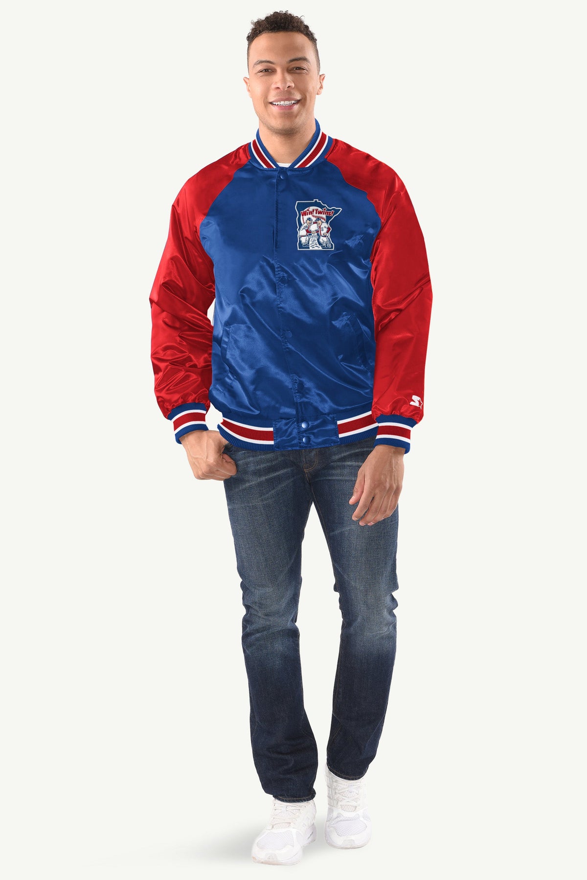 Starter Smart Buy | MENS MINNESOTA TWINS INDUCTEE SATIN VARSITY JACKET