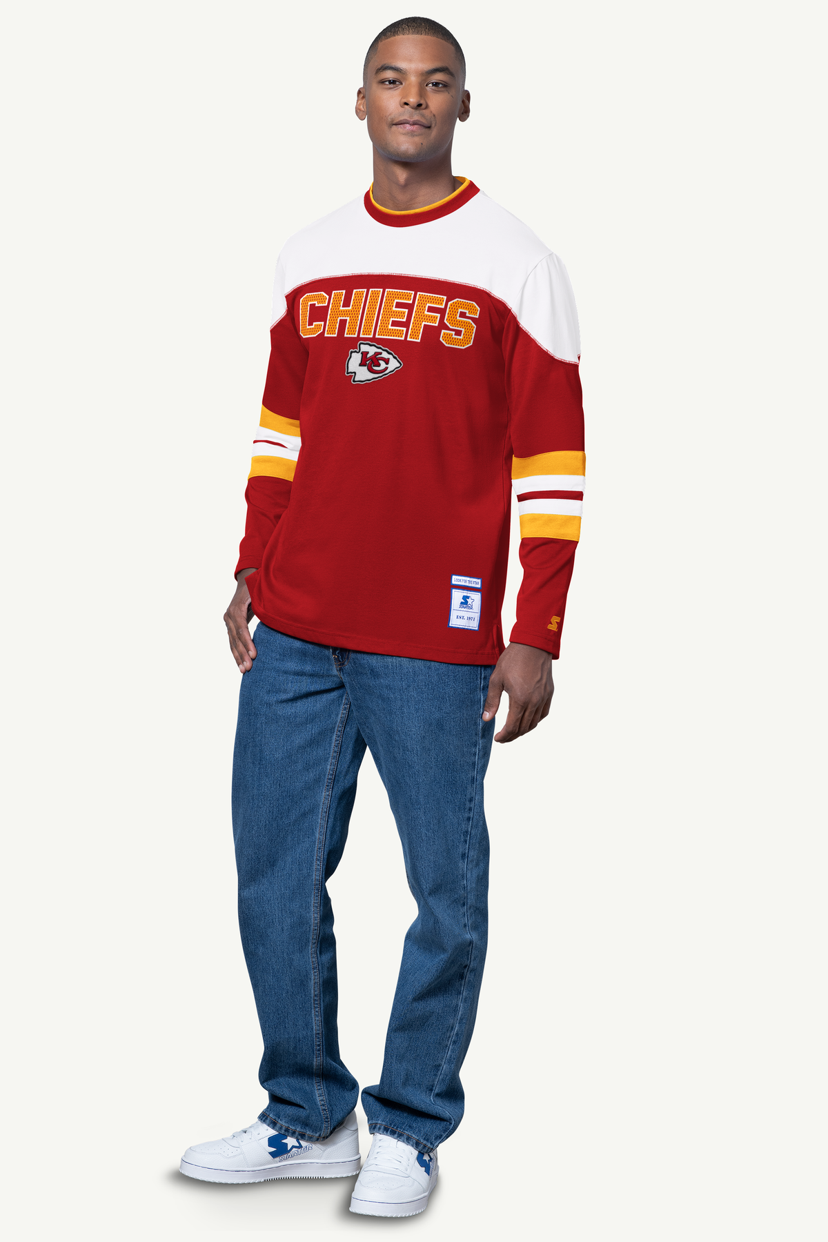 Starter Quality | MENS KANSAS CITY CHIEFS LONG SLEEVE PULLOVER