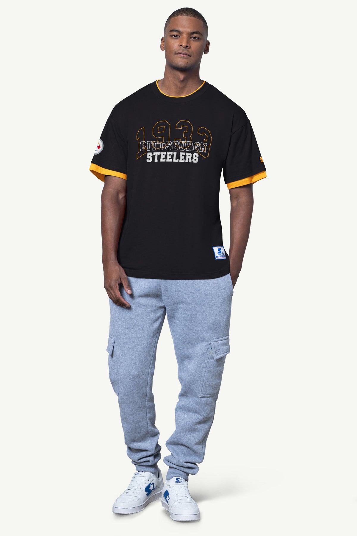 Starter New | MENS PITTSBURGH STEELERS SHORT SLEEVE T SHIRT