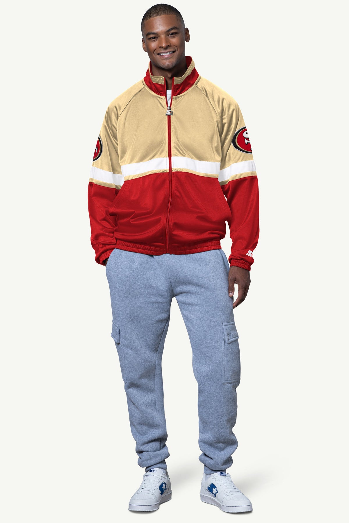 Starter Best Seller | MENS SAN FRANCISCO 49ERS VETERAN TRACK JACKET