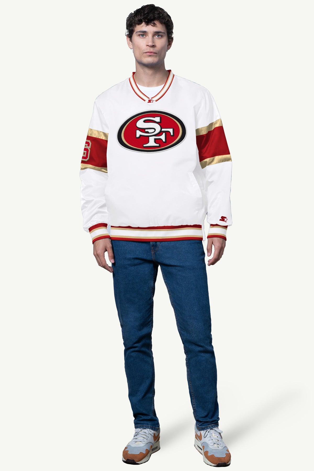 Starter Hot Sale | MENS SAN FRANCISCO 49ERS V-NECK PULLOVER