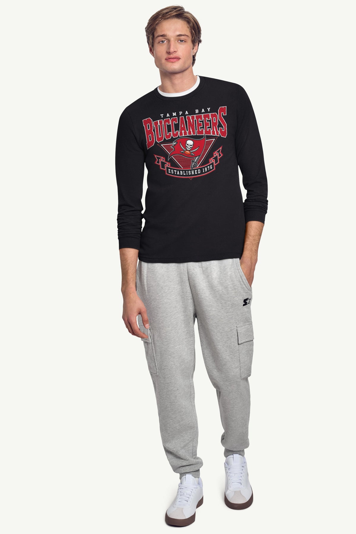 Starter Hot Sale | MENS TAMPA BAY BUCCANEERS 80's INSPIRED LONG SLEEVE T SHIRT