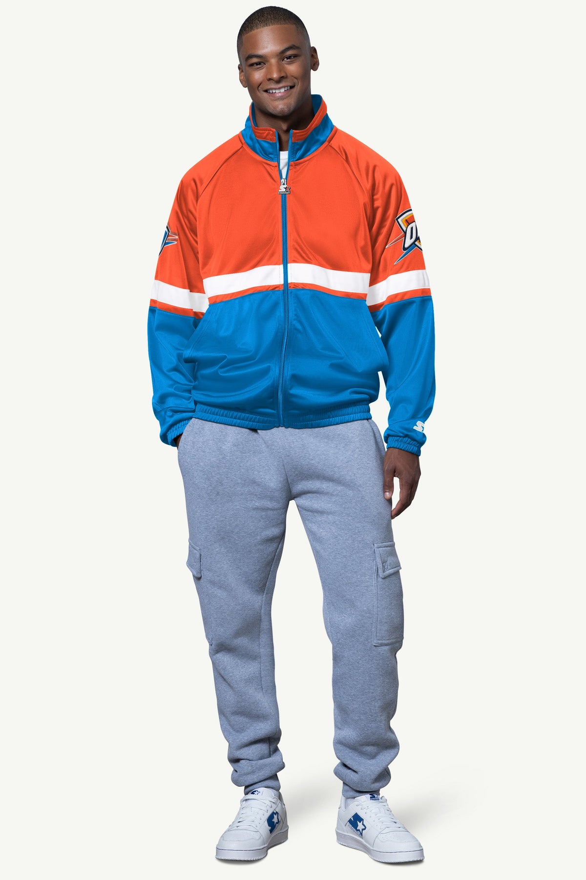 Starter Classic | MENS OKLAHOMA CITY THUNDER VETERAN TRACK JACKET