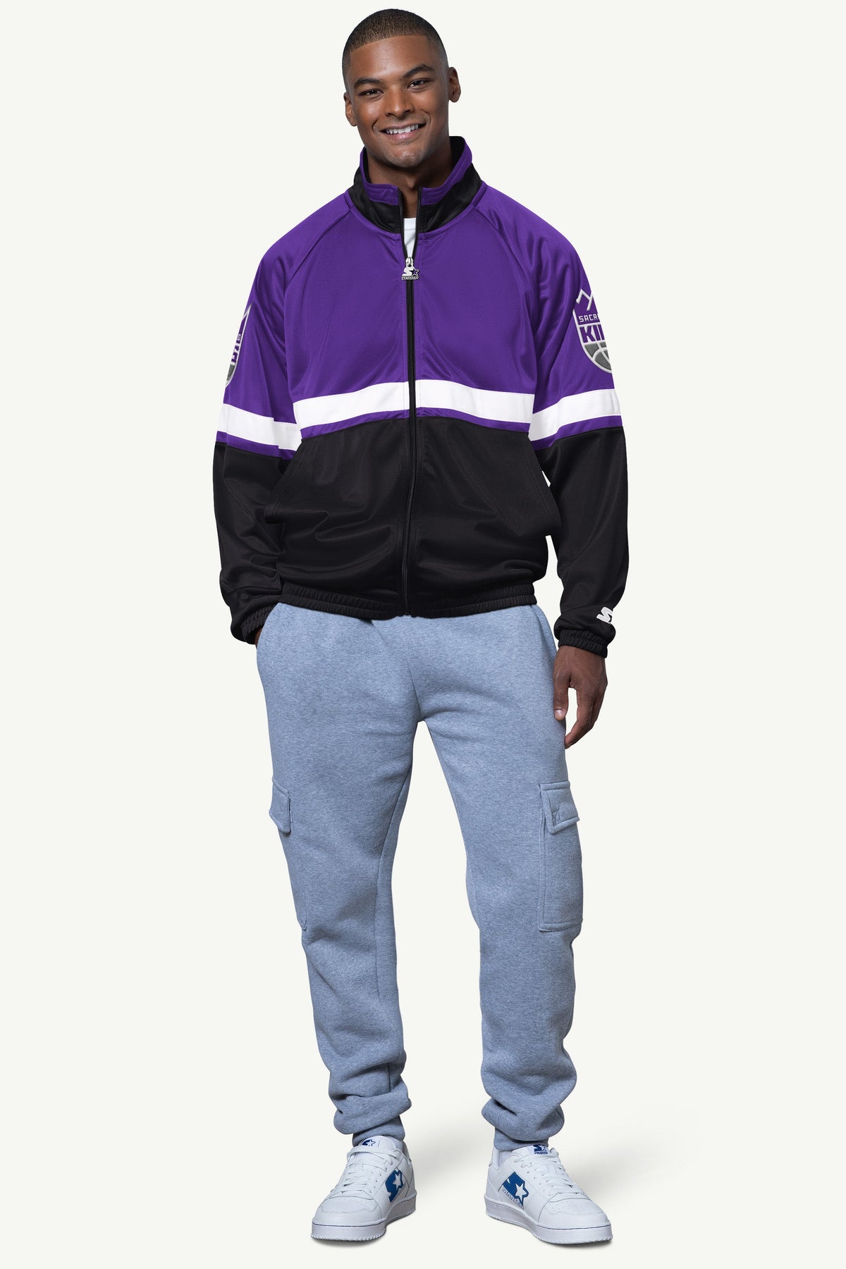 Starter Essential | MENS SACRAMENTO KINGS VETERAN TRACK JACKET