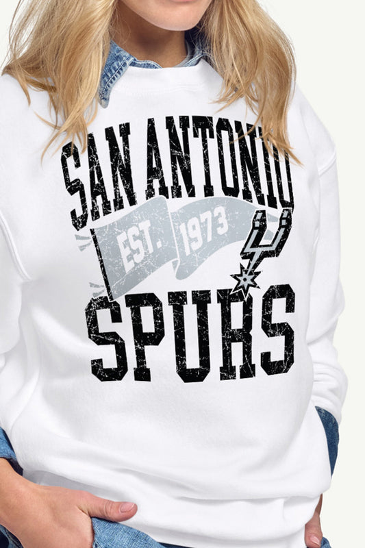 Starter Sale | WOMENS SAN ANTONIO SPURS PENNANT SWEATSHIRT