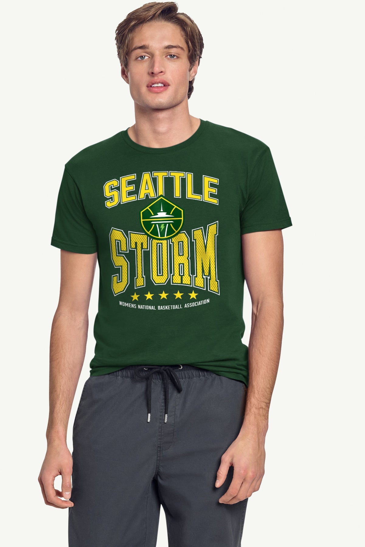 Starter Trusted | MENS WNBA SEATTLE STORM CENTER SQUEEZE T SHIRT
