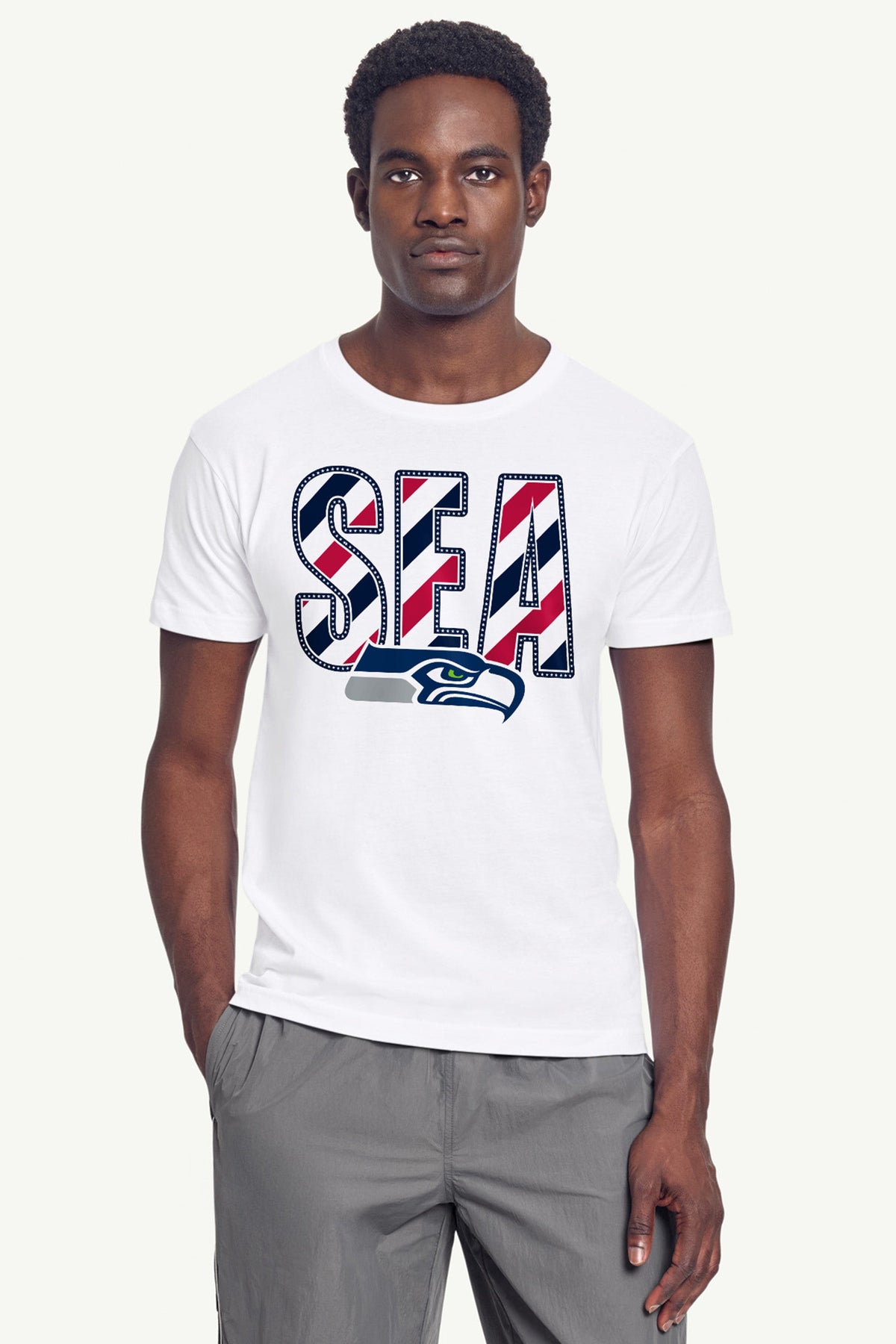 Starter Hot Sale | MENS SEATTLE SEAHAWKS STARS AND STRIPES T SHIRT
