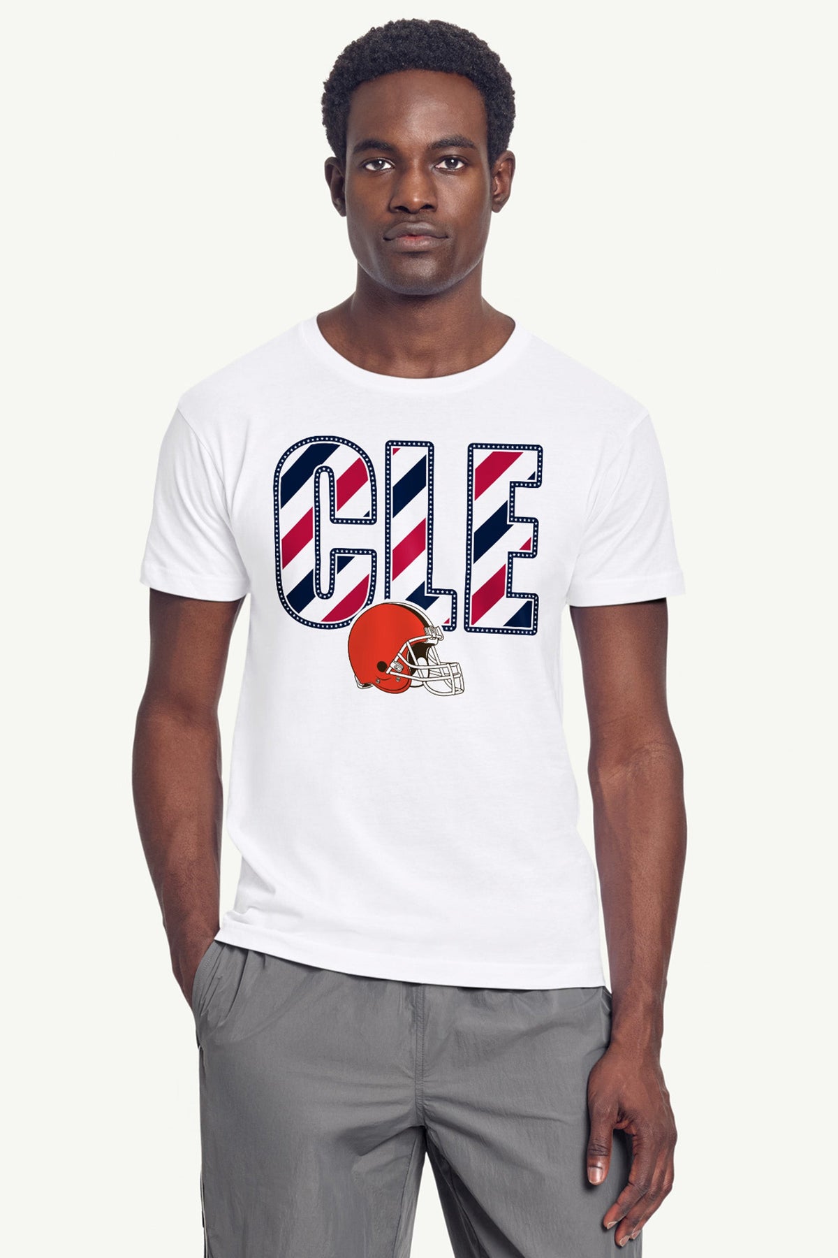 Starter Trusted | MENS CLEVELAND BROWNS STARS AND STRIPES T SHIRT