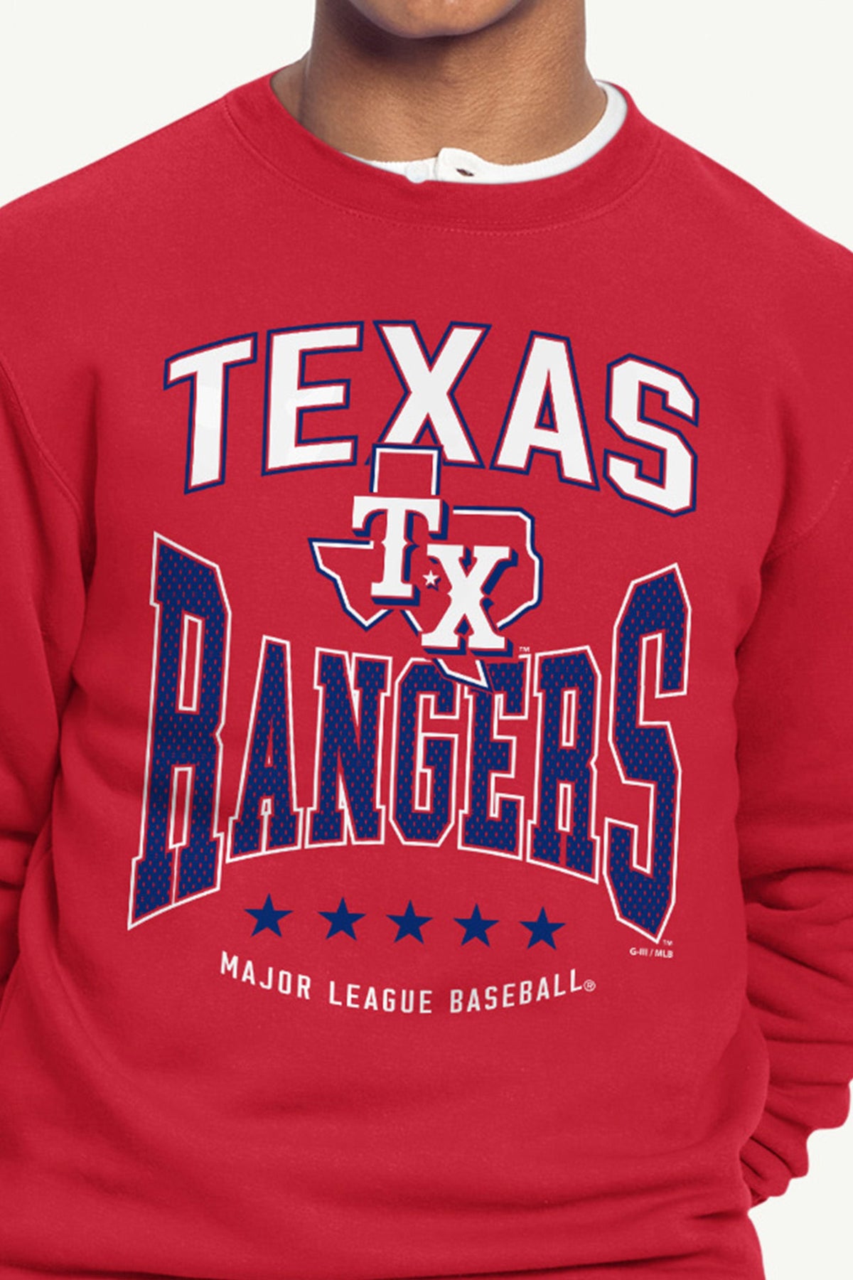 Starter Recommended | MENS TEXAS RANGERS CENTER SQUEEZE SWEATSHIRT