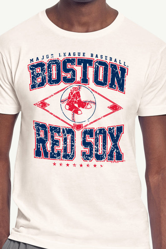 Starter Discount | MENS BOSTON RED SOX DISTRESSED COOPERSTOWN DIAMOND SHORT SLEEVE T SHIRT