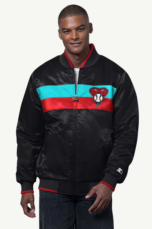 Starter Customer Favorite | MENS ARIZONA DIAMONDBACKS AMBASSADOR SATIN VARSITY JACKET