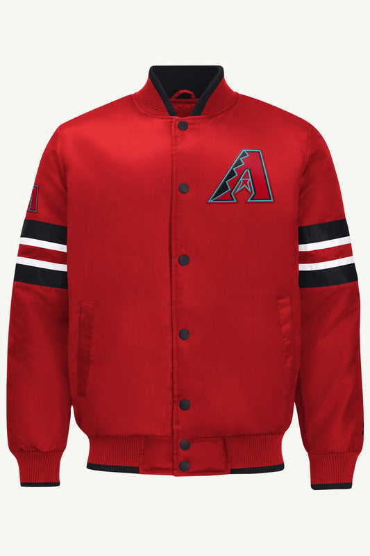 Starter New | MENS ARIZONA DIAMONDBACKS SATIN VARSITY JACKET