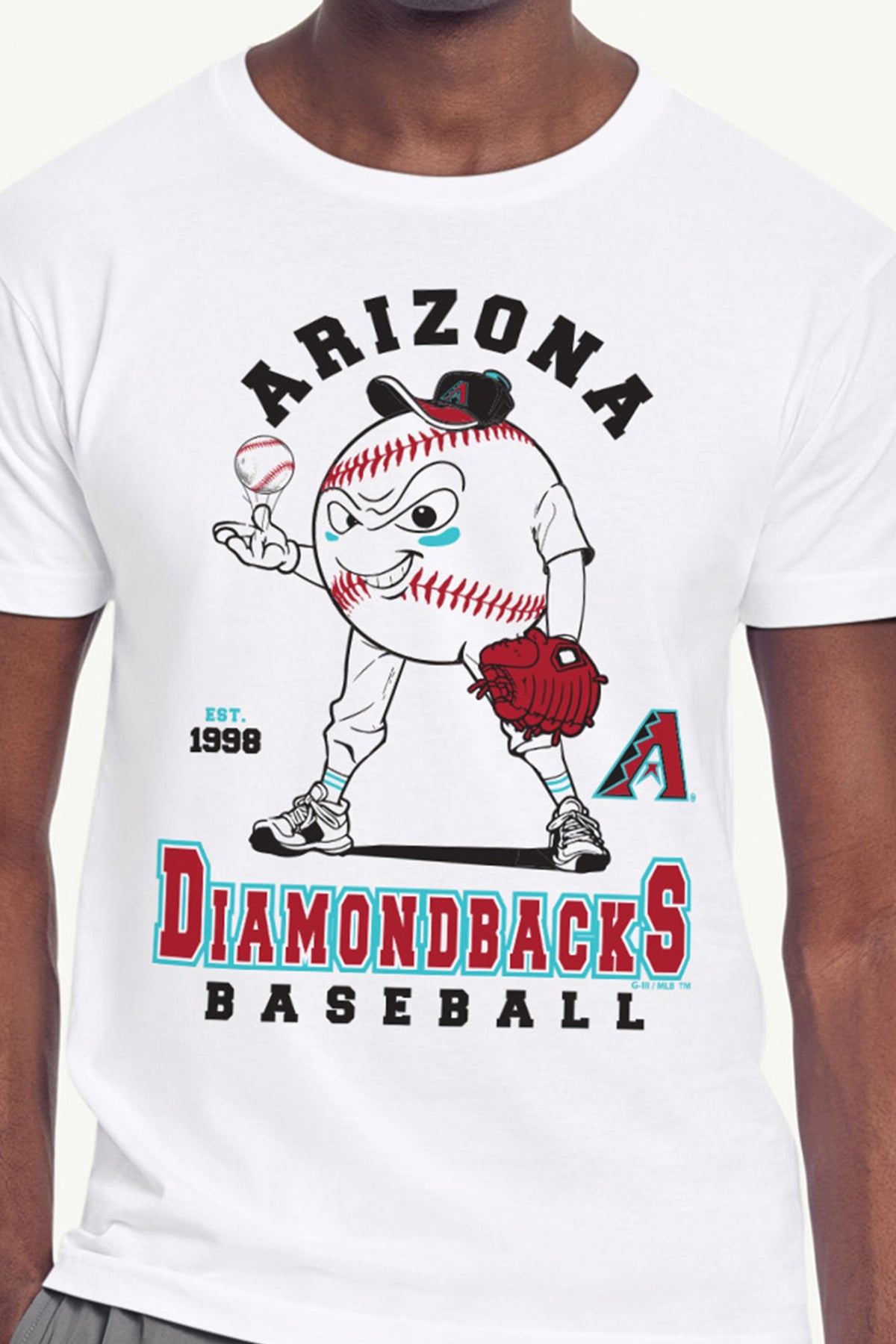 Starter Essential | MENS ARIZONA DIAMONDBACKS BASEBALL CHARACTER SHORT SLEEVE T SHIRT
