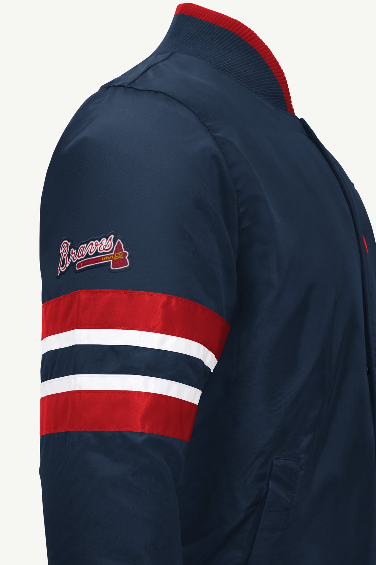 Starter Quality | MENS ATLANTA BRAVES SATIN VARSITY JACKET