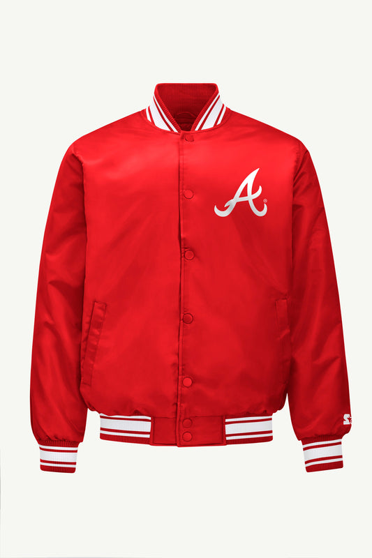 Starter Customer Favorite | MENS ATLANTA BRAVES SATIN VARSITY JACKET
