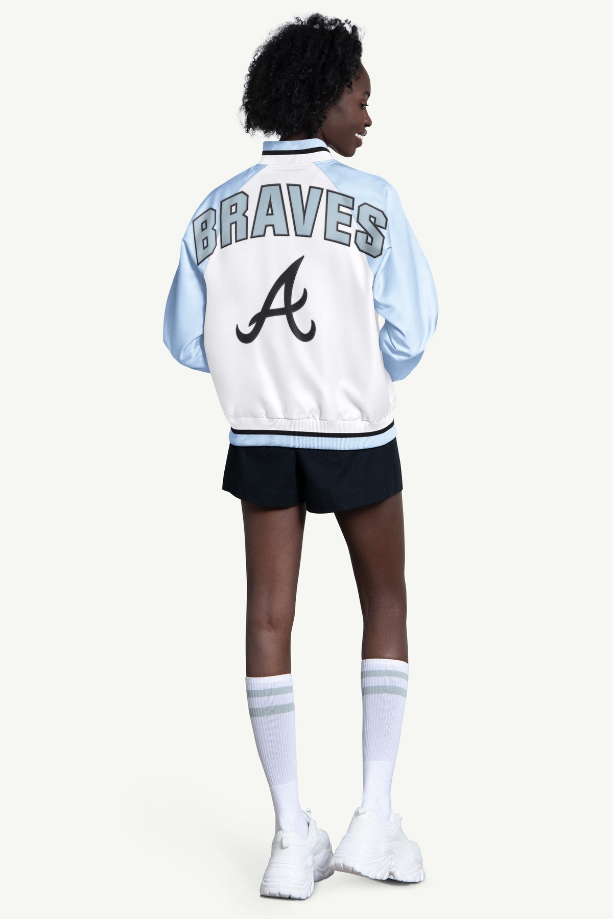Starter Top Pick | WOMENS ATLANTA BRAVES BLITZ VARSITY JACKET