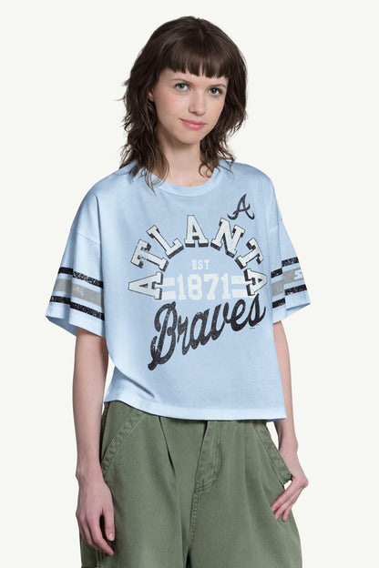 Starter Best Seller | WOMENS ATLANTA BRAVES OFFENSE SHORT SLEEVE T SHIRT