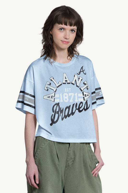 Starter Best Seller | WOMENS ATLANTA BRAVES OFFENSE SHORT SLEEVE T SHIRT