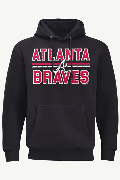 Starter Exclusive | MENS ATLANTA BRAVES MESH LOOK HOODIE