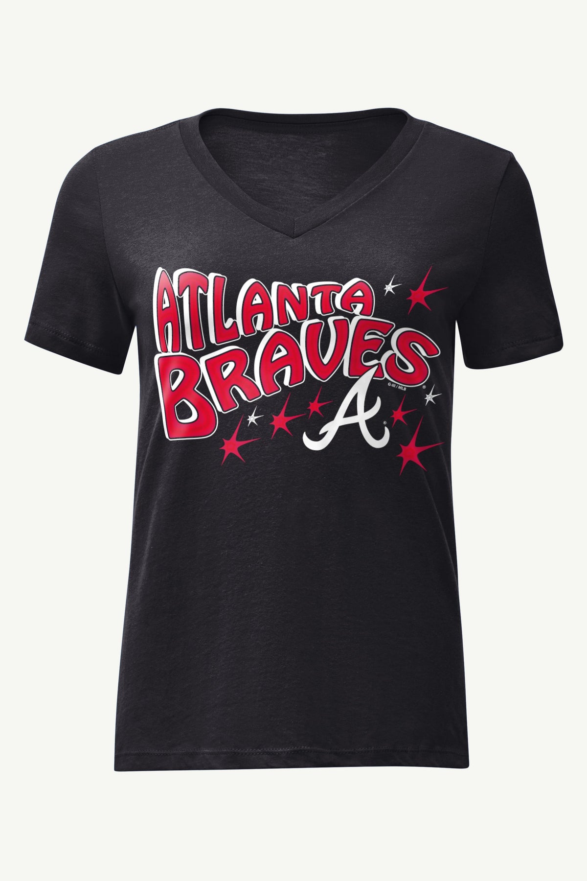 Starter Great Value | WOMENS ATLANTA BRAVES FIREWORKS V NECK T SHIRT