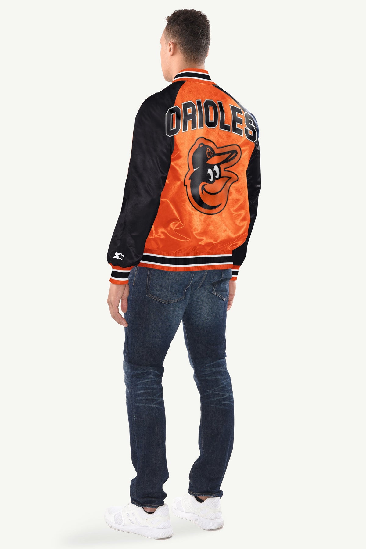 Starter Featured | MENS BALTIMORE ORIOLES INDUCTEE SATIN VARSITY JACKET