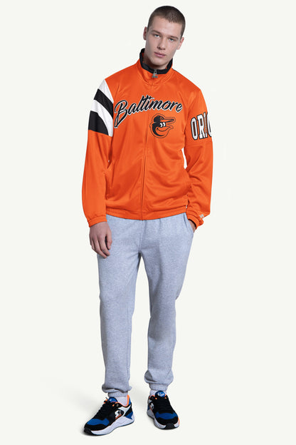 Starter Best Seller | MENS BALTIMORE ORIOLES HERITAGE TRACK JACKET
