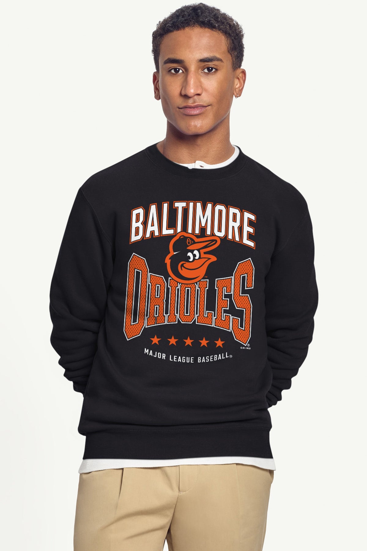Starter Latest | MENS BALTIMORE ORIOLES CENTER SQUEEZE SWEATSHIRT
