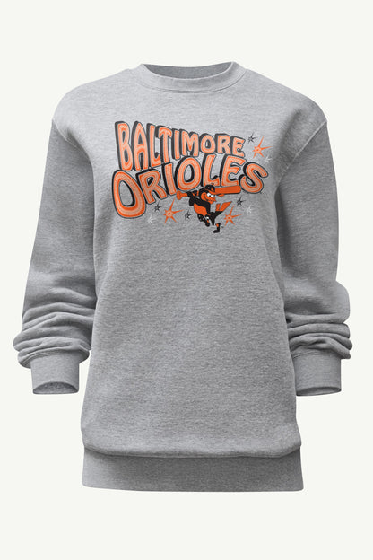 Starter Trending | WOMENS BALTIMORE ORIOLES FIREWORKS SWEATSHIRT