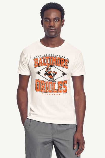 Starter Great Value | MENS BALTIMORE ORIOLES DISTRESSED COOPERSTOWN DIAMOND SHORT SLEEVE T SHIRT