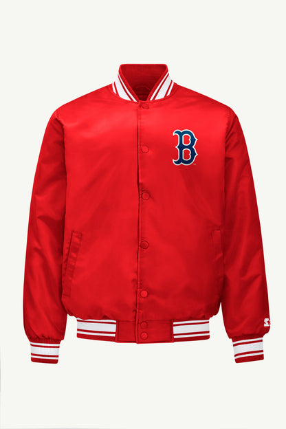 Starter Recommended | MENS BOSTON RED SOX SATIN VARSITY JACKET