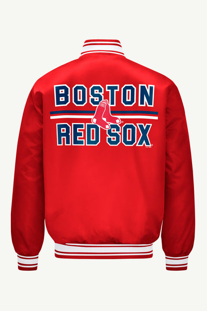 Starter Recommended | MENS BOSTON RED SOX SATIN VARSITY JACKET