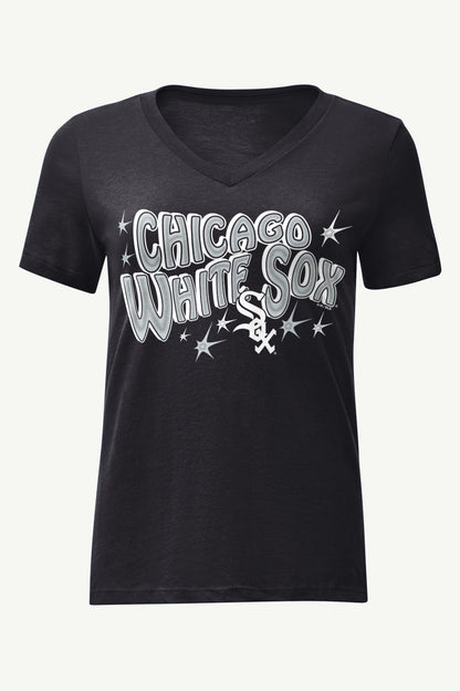 Starter Popular | WOMENS CHICAGO WHITE SOX FIREWORKS V NECK T SHIRT