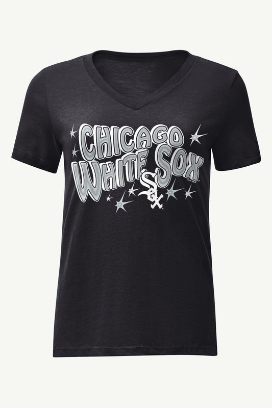 Starter Popular | WOMENS CHICAGO WHITE SOX FIREWORKS V NECK T SHIRT