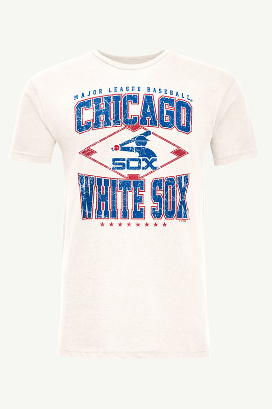 Starter Popular | MENS CHICAGO WHITE SOX DISTRESSED COOPERSTOWN DIAMOND SHORT SLEEVE T SHIRT