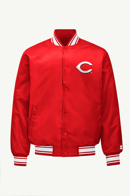 Starter Value | MENS CINCINNATI REDS SATIN VARSITY JACKET