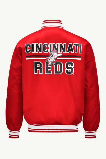 Starter Value | MENS CINCINNATI REDS SATIN VARSITY JACKET