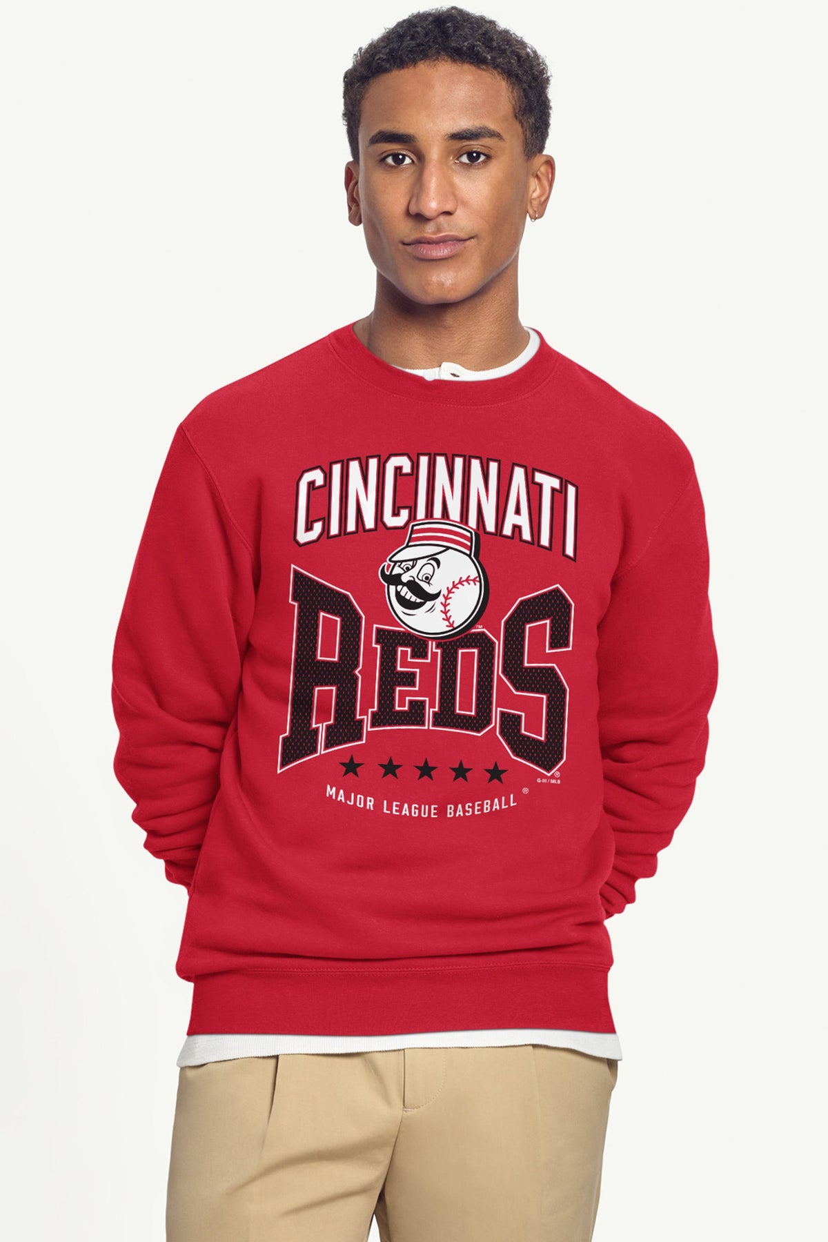 Starter Classic | MENS CINCINNATI REDS CENTER SQUEEZE SWEATSHIRT