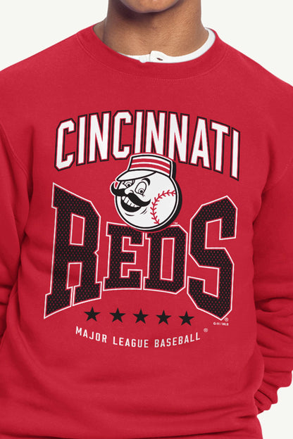 Starter Classic | MENS CINCINNATI REDS CENTER SQUEEZE SWEATSHIRT