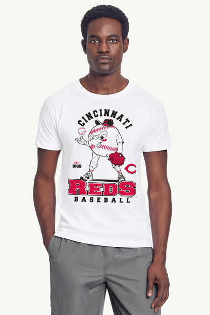 Starter Discount | MENS CINCINNATI REDS BASEBALL CHARACTER SHORT SLEEVE T SHIRT