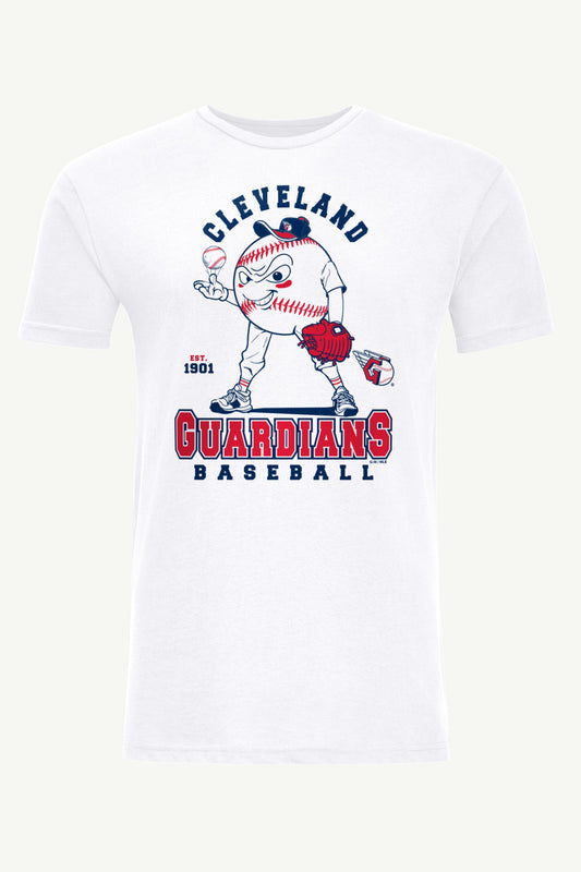 Starter Top Pick | MENS CLEVELAND GUARDIANS BASEBALL CHARACTER SHORT SLEEVE T SHIRT