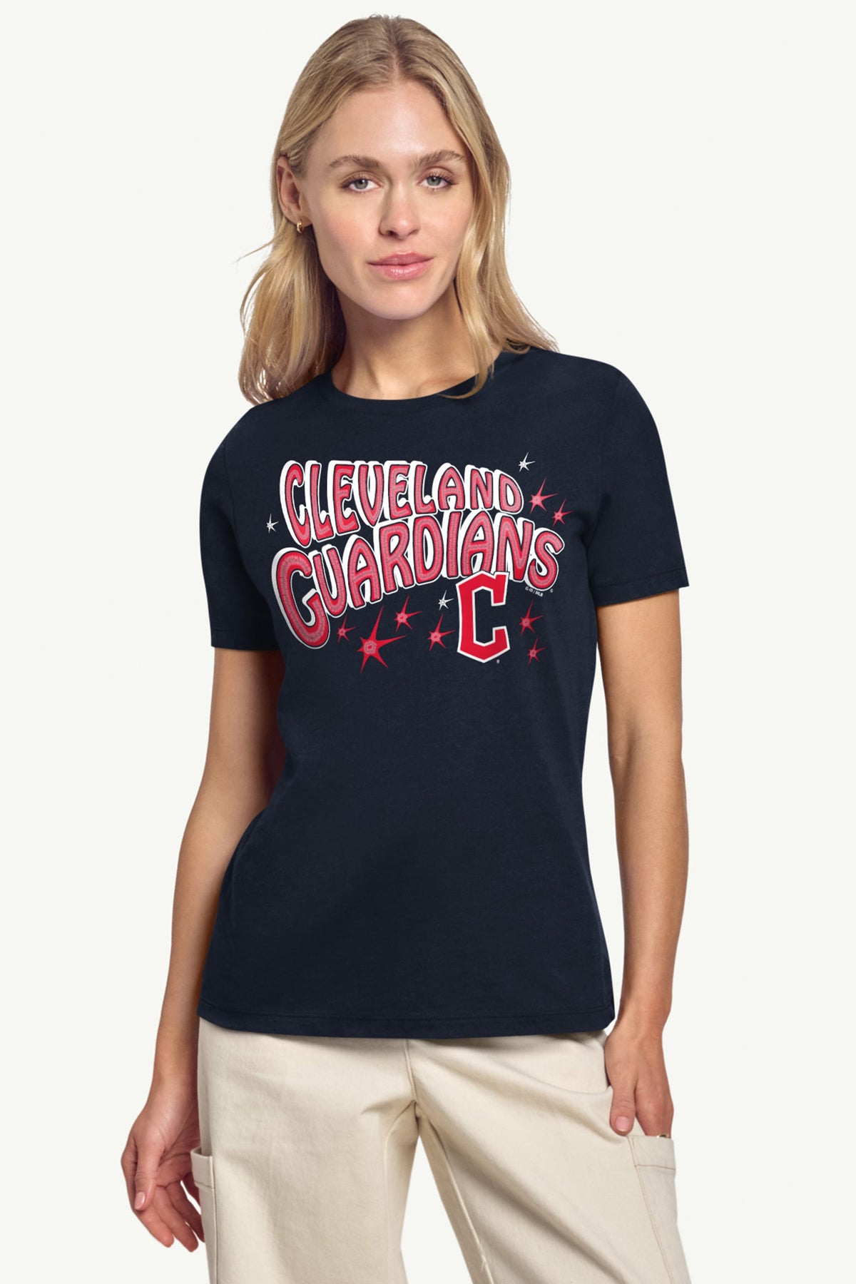 Starter Great Value | WOMENS CLEVELAND GUARDIANS FIREWORKS T SHIRT