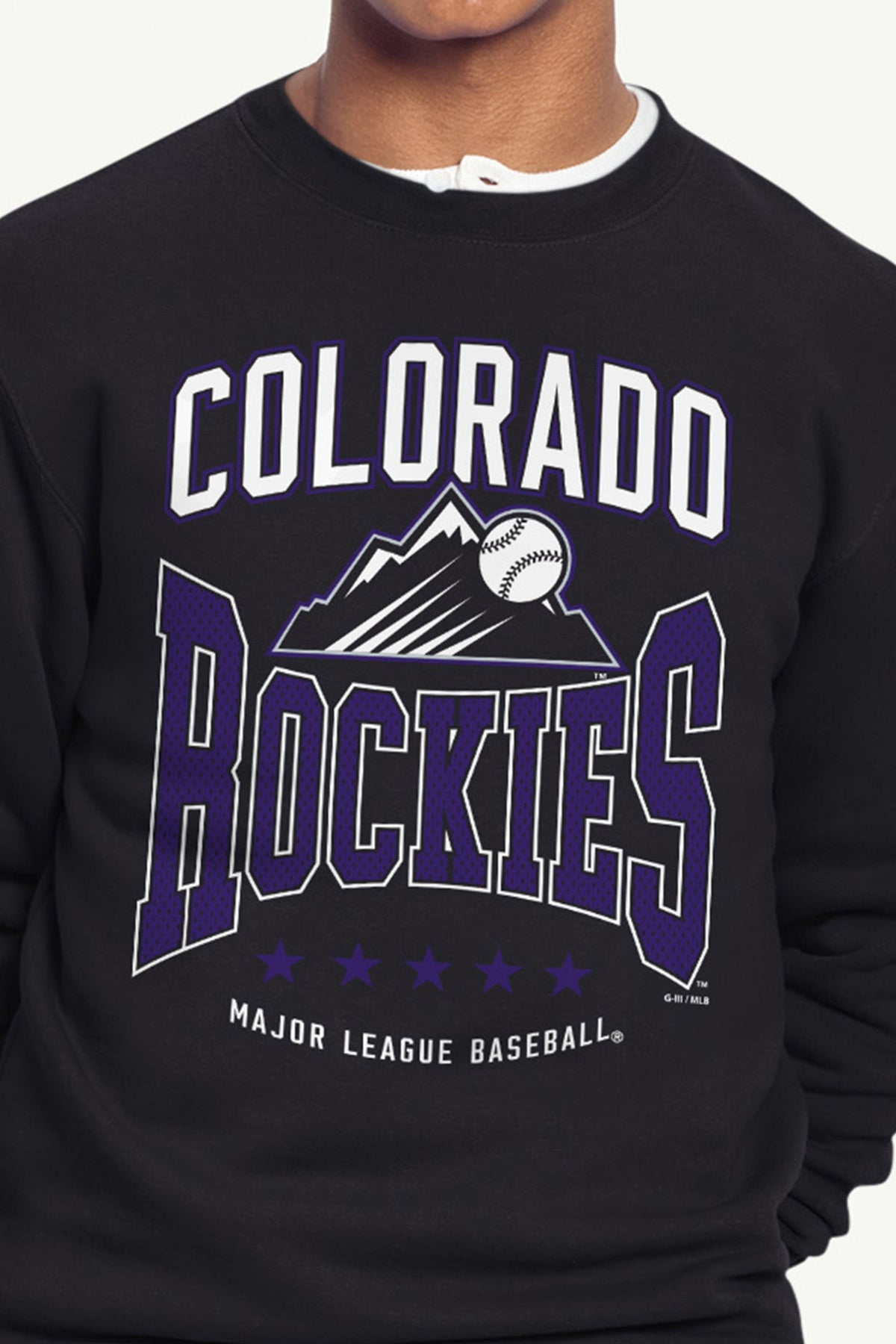 Starter Best Seller | MENS COLORADO ROCKIES CENTER SQUEEZE SWEATSHIRT