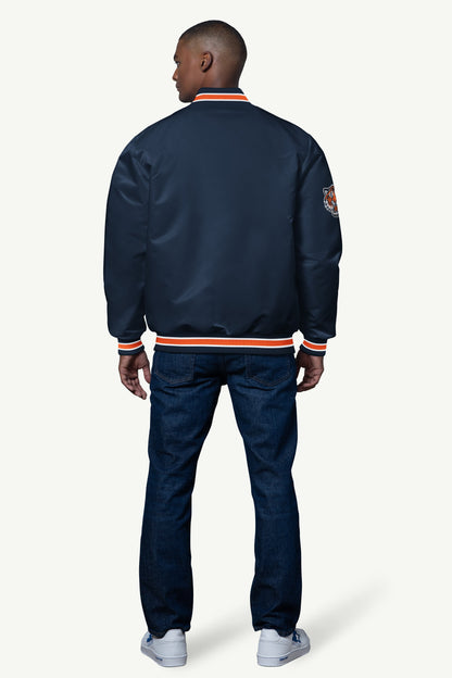 Starter Best Seller | MENS DETROIT TIGERS SATIN VARSITY JACKET