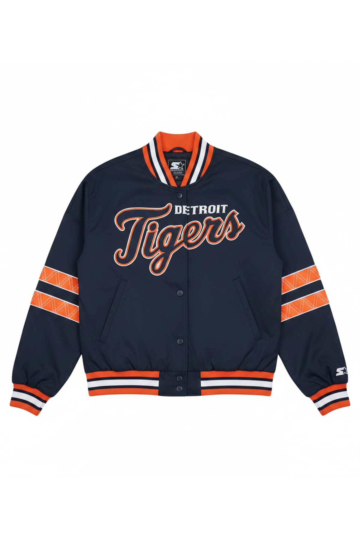 Starter Featured | WOMENS DETROIT TIGERS INTERCEPTION VARSITY JACKET