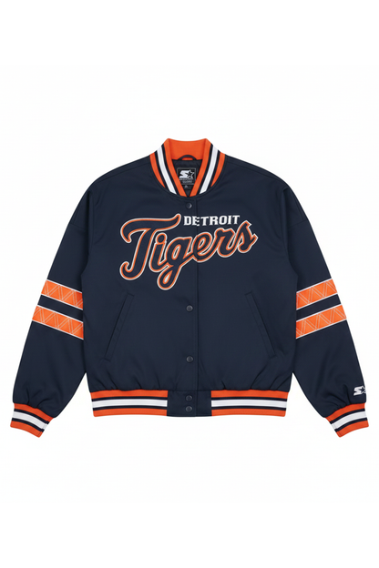Starter Featured | WOMENS DETROIT TIGERS INTERCEPTION VARSITY JACKET