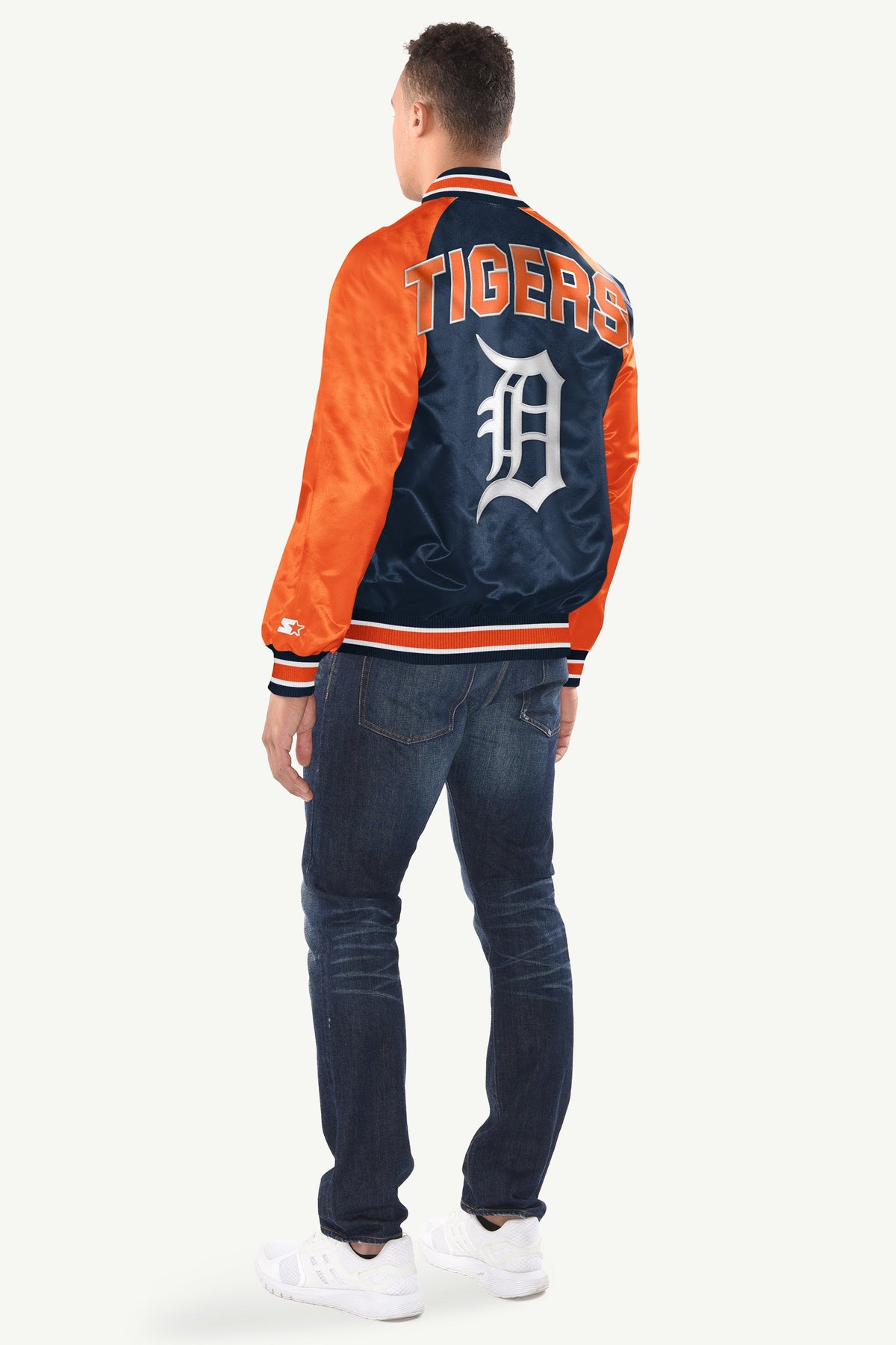 Starter Customer Favorite | MENS DETROIT TIGERS INDUCTEE SATIN VARSITY JACKET