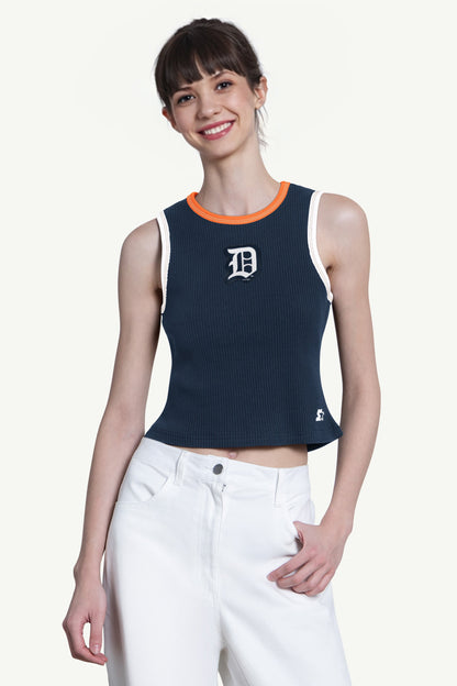 Starter Essential | WOMENS DETROIT TIGERS PLAY THE BALL CROP TANK