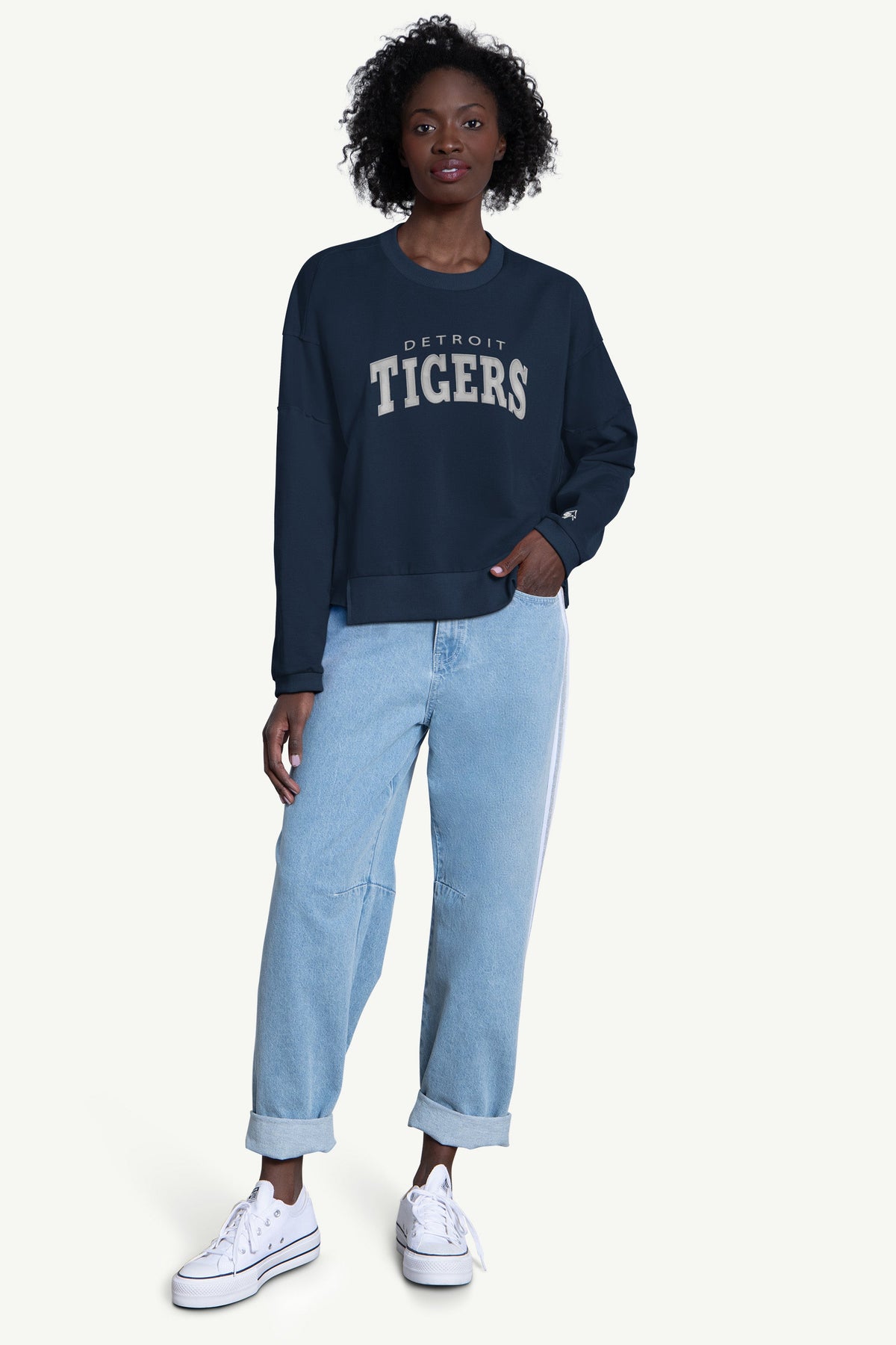 Starter Recommended | WOMENS DETROIT TIGERS CREW NECK SWEATSHIRT